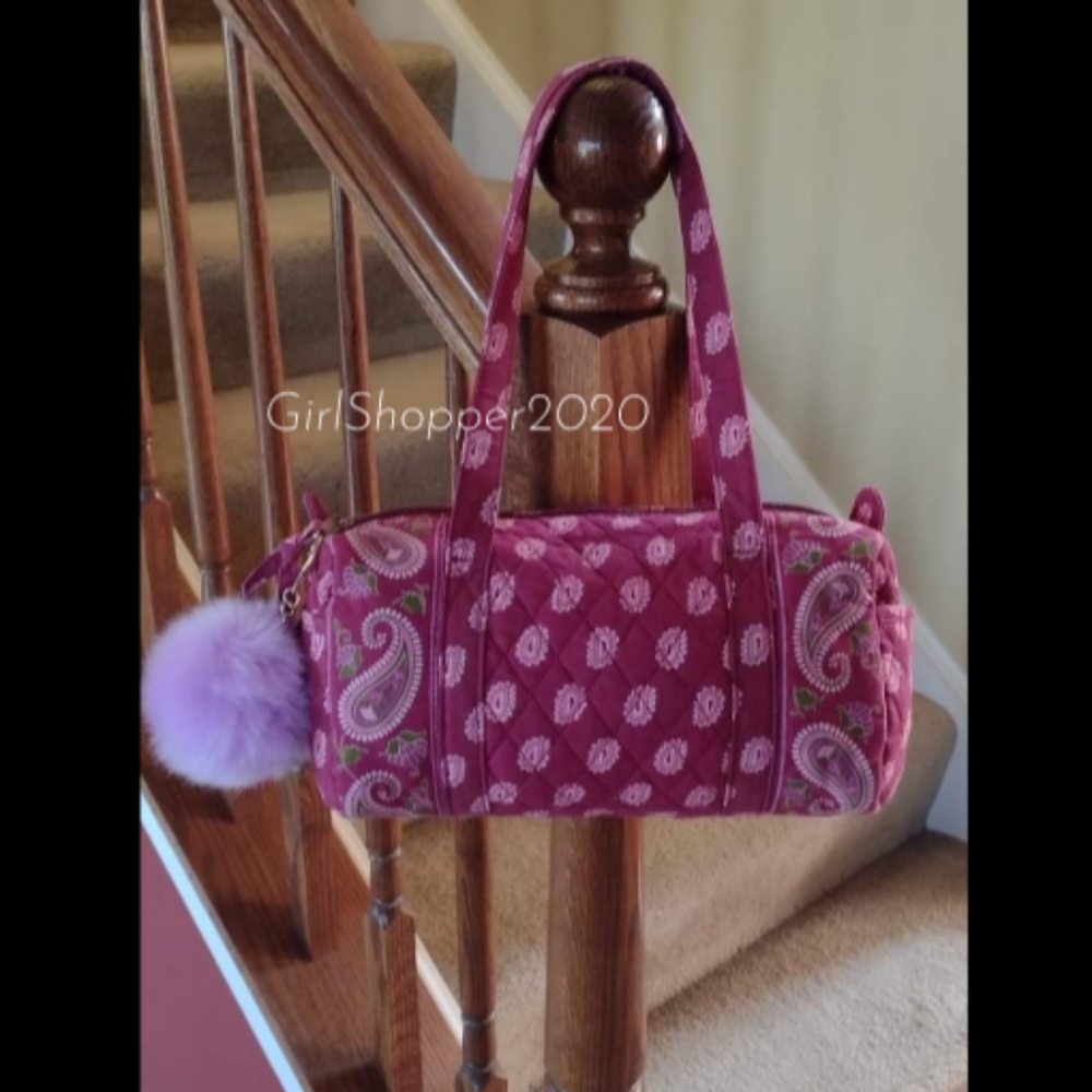 🐸Paisley-Mauvy Duffle Bag